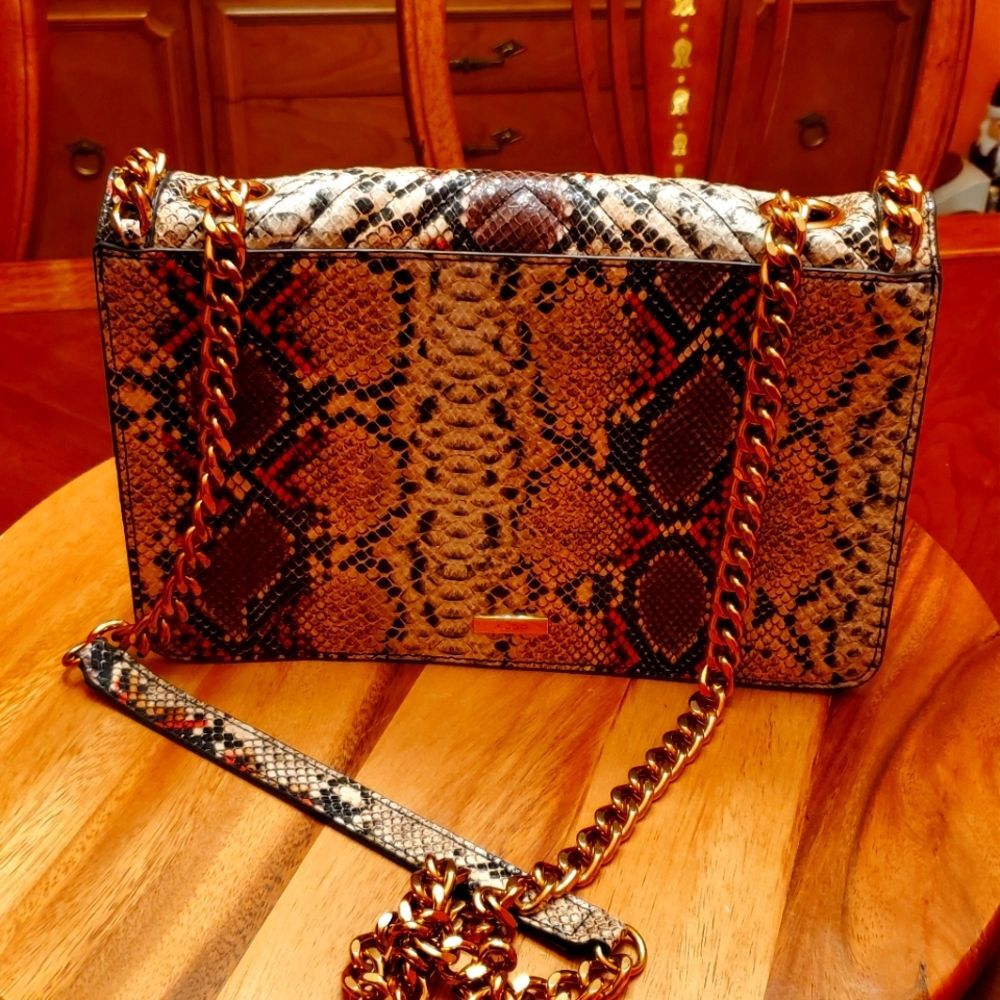 Aldo Snakeskin Greenwald Crossbody Bag